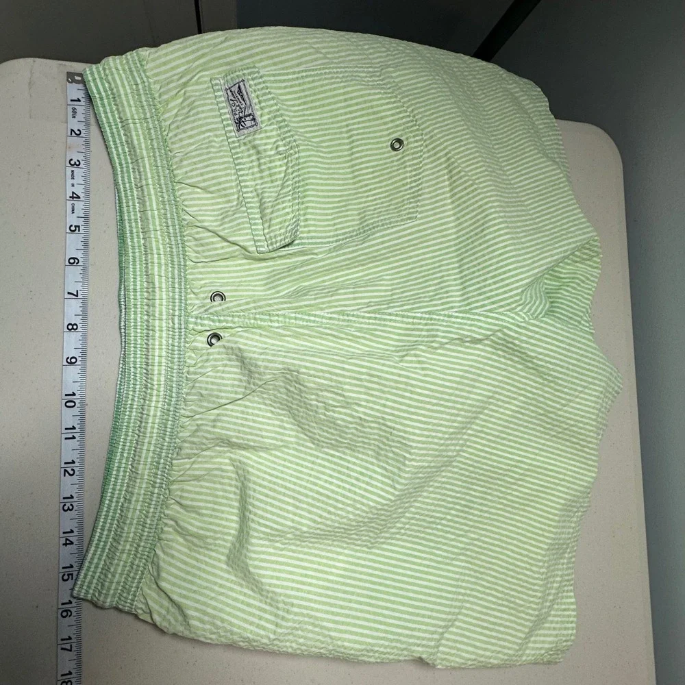 Polo Ralph Lauren Men's Traveler Seersucker‎ Swim Trunks Sz L Old Money Prep